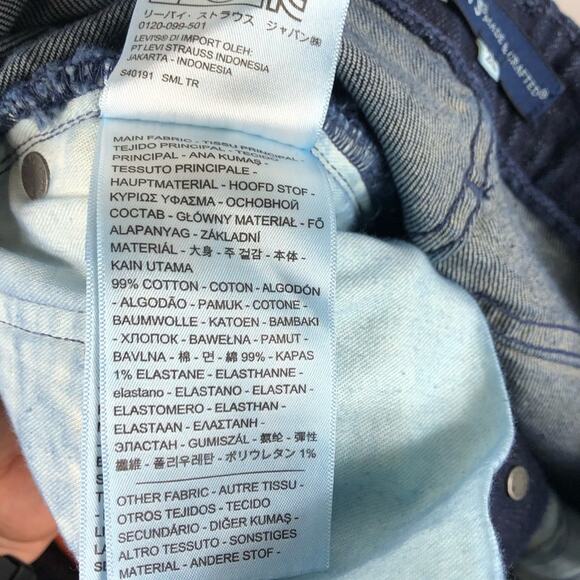 LEVI'S Embroidered Button Front Denim Skirt New 25 - Picture 9 of 9